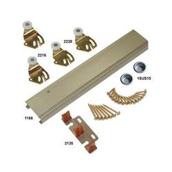Johnson Hardware 1166 1166G602 Sliding Bypass Door Hardware Set 59 in L