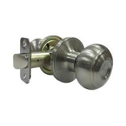 TRU-GUARD TGX230B Passage Knob Set Satin Nickel 2-3/8 2-3/4 in Backset