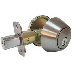 TRU-GUARD DLX21 KA3Z Deadbolt 3 Grade Alike Key Satin Nickel 2-3/8