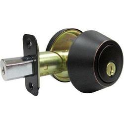 TRU-GUARD DLX71 KA3Z Deadbolt 3 Grade Alike Key Aged Bronze 2-3/8 2-3/4