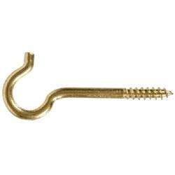 Hardware Essentials 321248 Ceiling Hook 2-1/16 in L Brass