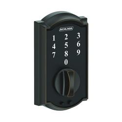 Schlage BE375 CAM 716 Electronic Deadbolt 2 Grade Aged Bronze 2-3/8 x