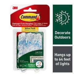 Command 17017CLRAWVPES Light Clip with Foam Strip Plastic Clear