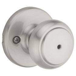 Kwikset 300CV-15 CP Privacy Door Knob Satin Nickel