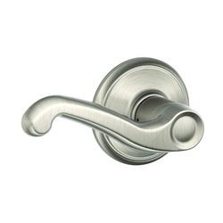 Schlage Flair F10VFLA619 Passage Lever Zinc Satin Nickel