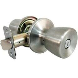 TRU-GUARD TS600B KA3 Entry Door Lockset 3 Grade Alike Key Stainless