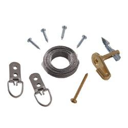 HILLMAN 122411 Mega Hook Kit Steel Brass 9-Piece