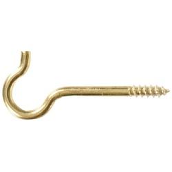 Hardware Essentials 321246 Ceiling Hook 2-9/16 in L Brass