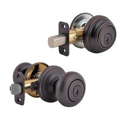Kwikset 99910-035 Knob Lockset 2 Grade Keyed Key Venetian Bronze 2-3/8 x