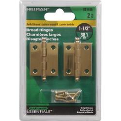 Hardware Essentials 851195 Ball Tipped Hinge Brass Bright Brass Surface