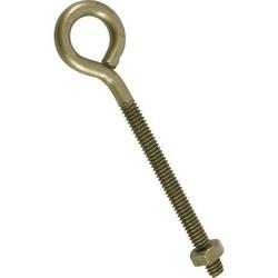 HILLMAN 322612 Eye Bolt with Hex Nut 1/4 in Thread Coarse Thread Steel