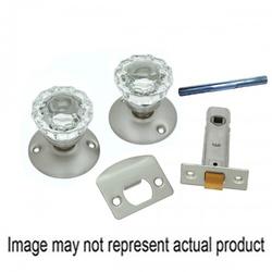 First Watch Security 1148-PB Door Latch Set Knob Handle Steel Polished