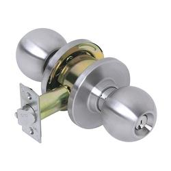 Tell Manufacturing Empire CL100008 Entry Ball Knob Steel Satin Chrome