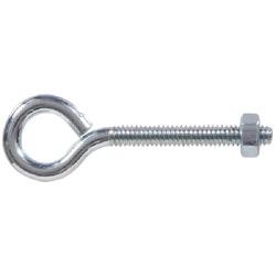 Hardware Essentials 320710 Eye Bolt with Nut 1/4-20 Thread Coarse Thread