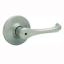 Kwikset 300DNL 15 CP RCL Privacy Lever 3-3/4 in L Lever Satin Nickel