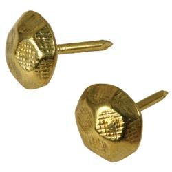 HILLMAN 532709 Furniture Nail Metal Brass Hammered Head Sharp Point