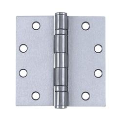 Tell Manufacturing HG100004 Square Corner Door Hinge Steel Satin Chrome