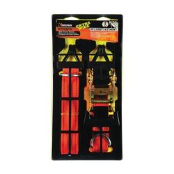 KEEPER 05524 Tie-Down 1-1/2 in W 14 ft L Polyester Gray 1000 lb J-Hook