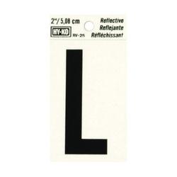 HY-KO RV-25/L Reflective Letter Character L 2 in H Character Black