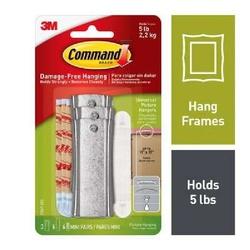 Command 17047-3ES Large Picture Hanger Hook 5 lb 3-Hook White