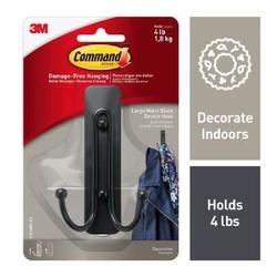 Command 17036MB-ES Large Decorative Double Hook 5 lb 1-Hook