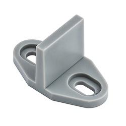 National Hardware N187-090 Single Floor Guide Aluminum Gray
