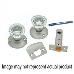 First Watch Security 1148-SN Door Latch Set Knob Handle Steel Satin