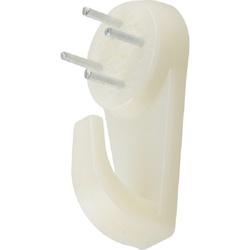 HILLMAN 121122 Hardwall Hook 15 lb Plastic White Nail Mounting