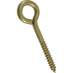 HILLMAN 322622 Lag Screw Eye 4-1/2 in OAL Steel Gold