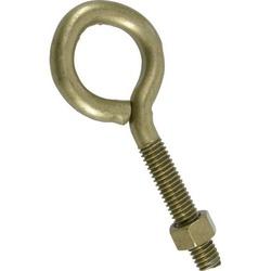 HILLMAN 322613 Eye Bolt with Hex Nut 3/8 in Thread Coarse Thread Steel
