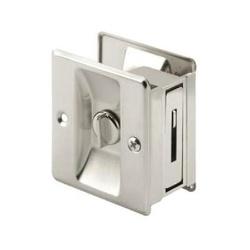 Slide-Co 164159 Pocket Door Privacy Lock and Pull 2-1/2 in D 2-3/4 in H