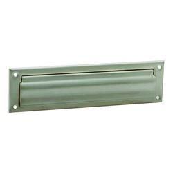 Schlage SC620B-619 Mail Slot 3-1/2 in L 13 in W Brass Satin Nickel