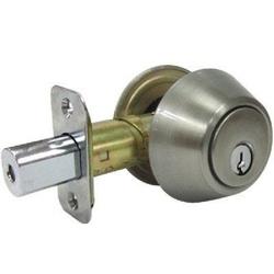 TRU-GUARD DLX22 KA3Z Deadbolt 3 Grade Alike Key Satin Nickel 2-3/8