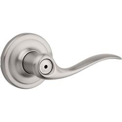 Kwikset Signature 730TNL 15 CP Privacy Lever 4-7/32 in L Lever Zinc Satin