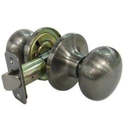 TRU-GUARD TFX230B Passage Door Lock Knob Handle Satin Nickel 2-3/8 2-3/4