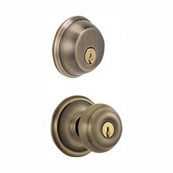 Schlage Georgian FB50NVGEO609 Knob Lockset 2 Grade Keyed Alike Key Steel
