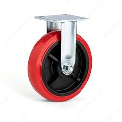 Richelieu F22005 Rigid Caster 5 in Dia Wheel Polyurethane Wheel Red 551