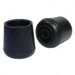 Madico F32017SB Leg Tip Round Rubber Black 1-1/4 in Dia