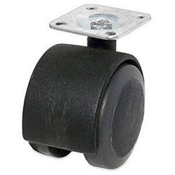 TRU-GUARD F24410TV Plate Caster 2 in Dia Wheel Black/Gray 66 lb