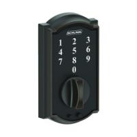 Schlage BE375 CAM 716 Electronic Deadbolt 2 Grade Aged Bronze 2-3/8 x