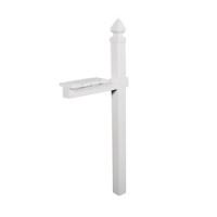 Gibraltar Mailboxes WP000W01 Mailbox Post 22.7 in L 6 in W 57 in H PVC