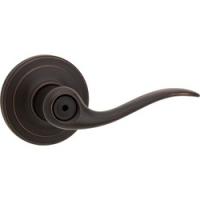 Kwikset Signature 730TNL 11P CP Privacy Lever 4-7/32 in L Lever Zinc