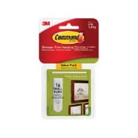 Command 17205-16ES Small Picture Hanging Strip 5/8 in W 1.813 in L Foam