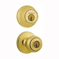 Kwikset 690P3CP6ALRCSK6 Knob Lockset 3 Grade Keyed Key Polished Brass