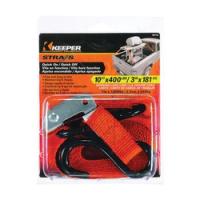KEEPER 05110 Tie-Down 1 in W 10 ft L Nylon Orange 400 lb S-Hook End