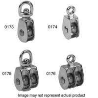 Campbell T7655022N Pulley 3/8 in Rope 50 lb Working Load 1-1/4 in Sheave