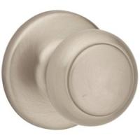 Kwikset 200CV-15 CP Door Knob Satin Nickel 1-3/8 to 1-3/4 in Thick Door