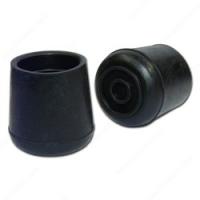Madico F32017SB Leg Tip Round Rubber Black 1-1/4 in Dia