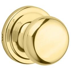 Kwikset Signature 720J 3 Door Knob 2-3/8 in Dia Knob Zinc Polished Brass