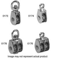 Campbell T7655120 Pulley 3/8 in Rope 110 lb Working Load 1-1/4 in Sheave